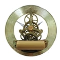 thumbnail image 3 of ROCKROK Golden Trim Metal Clock Face 126mm Gear Skeleton Quiet Quartzs Clock Head Insert Movement for Stylish Interior Decors, 3 of 7
