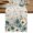 Flaxen, variant on Teal Cream Tulips Table Runner 36 Inches Long, Kitchen Dining Table Decoration, Farmhouse Floral Botanical Coffee Tablerunner Dress Scarves Farmhouse Décor for Party, Holiday, 13 x 36