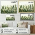 thumbnail image 4 of Designart "Whispering Pines Minimalist Vision" Landscape Trees Floater Framed Wall Art Prints, 4 of 5