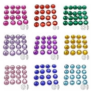 EOEMY 250 Flatback Acrylic Round Rhinestone Gems 8mm(0.32) No Hole Color For Choice-Royal Blue