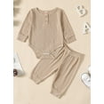 thumbnail image 3 of Bagilaanoe 2pcs Newborn Baby Boys Girl Long Pants Set Long Sleeve Romper Tops + Leggings 3M 6M 12M 18M 24M Infant Casual Outfits, 3 of 9