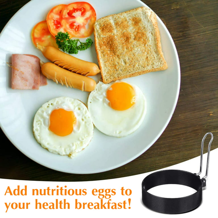 1/2/4 PCS Fried Egg Mold Non Stick Ring Round Egg Pancake Maker Mold Cooker  Ring Mold Cooking Tool for Frying McMuffin or Shaping Eggs 