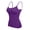 Dark Purple, variant on Camisole With Built In Bra For Women，Bra Tank Tops For Women Ladies Camisoles Tops Cami With Built In Bra Spaghetti Strap Tank Top Square Neck Tops Workout Tops Cotton Tank Top Women Camisole Bra