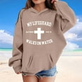 thumbnail image 2 of shqvo My Lifeguard Walks On Water - Matthew 14-22:32 Christian Pullover Jesus Hoodies for Girls, 2 of 4