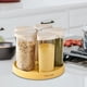 thumbnail image 5 of Dispensador de granos, contenedores para almacenar alimentos secos, botes giratorios de 360 degree, de grado alimenticio Base amarilla, 5 of 9