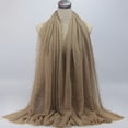 thumbnail image 3 of Eoperou Women Scarf Fringes Pleats Solid Color Good Touch Shawl Elegant Fine Texture Wrap Scarf for Four Seasons, 3 of 7