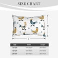 thumbnail image 6 of Fotbe Farm Roosters Pillow Cases - Envelope Closure - Luxury, Extra Soft, Cooling Pillow Covers - Wrinkle, Fade, Stain Resistant-14"x20", 6 of 9