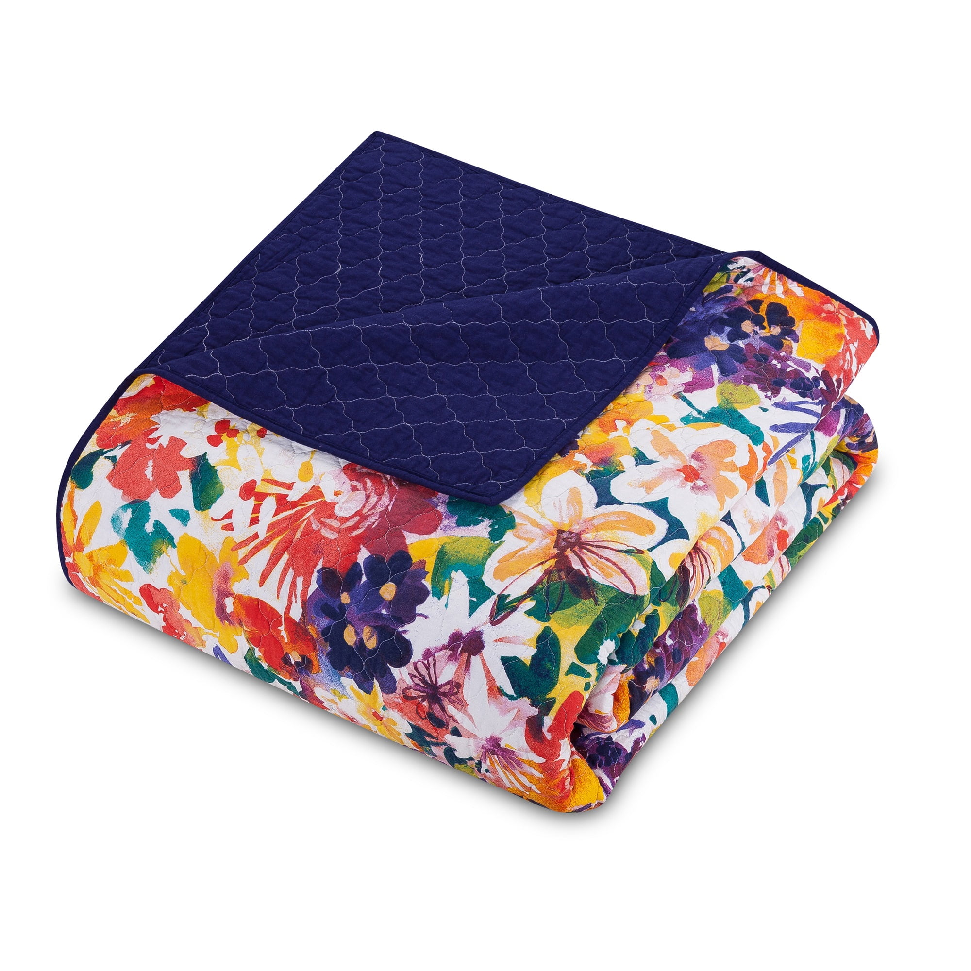 Makers Collective Garden in Bloom Purple 3-Piece Quilt Set, King