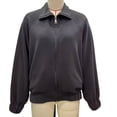 thumbnail image 3 of Dasayo Barn Women's Coats Motorcycle Dark Gray Bomber Zipper Elastic Hem Jackets Womens Jackets Trendy M, 3 of 8