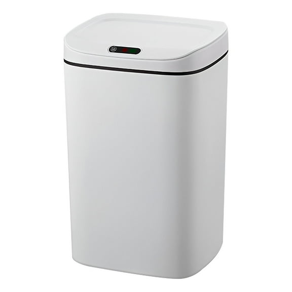 Ikeay 12L Automatic Motion Sensor Trash Can with Lid, Soft-Close Kitchen Bedroom Garbage Bin, Odor Control, Pp Plastic, Battery Powered