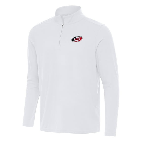 Men's Antigua White Carolina Hurricanes Intent Quarter-Zip Top