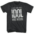 thumbnail image 2 of Billy Idol White Wedding Grey Logo Heather Adult T-Shirt, 2 of 2