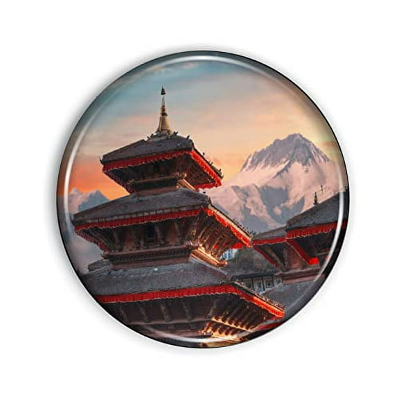 Nepal Magnet Strong And Flexible Nepal Refrigerator Magnet 1.1 Inch Epoxy Dome