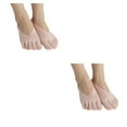 thumbnail image 4 of Langgg Comfortable Toe Socks For Women For Many Occasions Silicone Pad Low-cut Liners Socks General Size Pink 2Set, 4 of 6