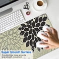 thumbnail image 4 of Long Mouse Pads for Desk,Gray Floral and Petal Pattern Desk Mats on Top Of Desks, Desk Mouse Pad Extra Large with 3mm Non-Slip Base and Stitched Edge for Gaming,Office,Work,Home 31.5"x15.7", 4 of 6