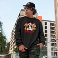 thumbnail image 2 of Merry Woofmas feat. Puppies - Merry Christmas with Cute Animals, Black Crewneck Sweatshirt, Small, 2 of 2