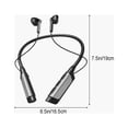 thumbnail image 3 of RnemiTe-amo Wireless Bluetooth Neckband Headphones 5.0,Wireless Headset Sport Noise Cancelling Earbuds w/Mic for Gym Running Compatible, 3 of 8