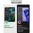 thumbnail image 2 of Funda Poetic Guardian para Motorola Moto G 5G 2025, color negro y transparente, 2 of 7