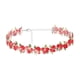 thumbnail image 1 of Collar con correa para el cuello con flores bordadas de encaje rosa melocotón, joyería japonesa y coreana para primavera y verano, collar con cadena de clavícula para mujer, 1 of 6