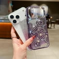 thumbnail image 3 of for iPhone 17 Pro Max Case, Shockproof Bling Diamond Glitter Sparkle Rhinestone 3D Floral Pattern Cute Clear Soft TPU Silicone Case Plating Cover for Gilrs Woman for iPhone 17 Pro Max, Pink, 3 of 9