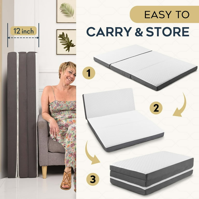 8 inch tri fold mattress discount