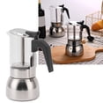 thumbnail image 1 of Portable Coffee Maker, Stainless Steel High Temperature  Moka Pot For Home Coffee Shop, 1 of 8
