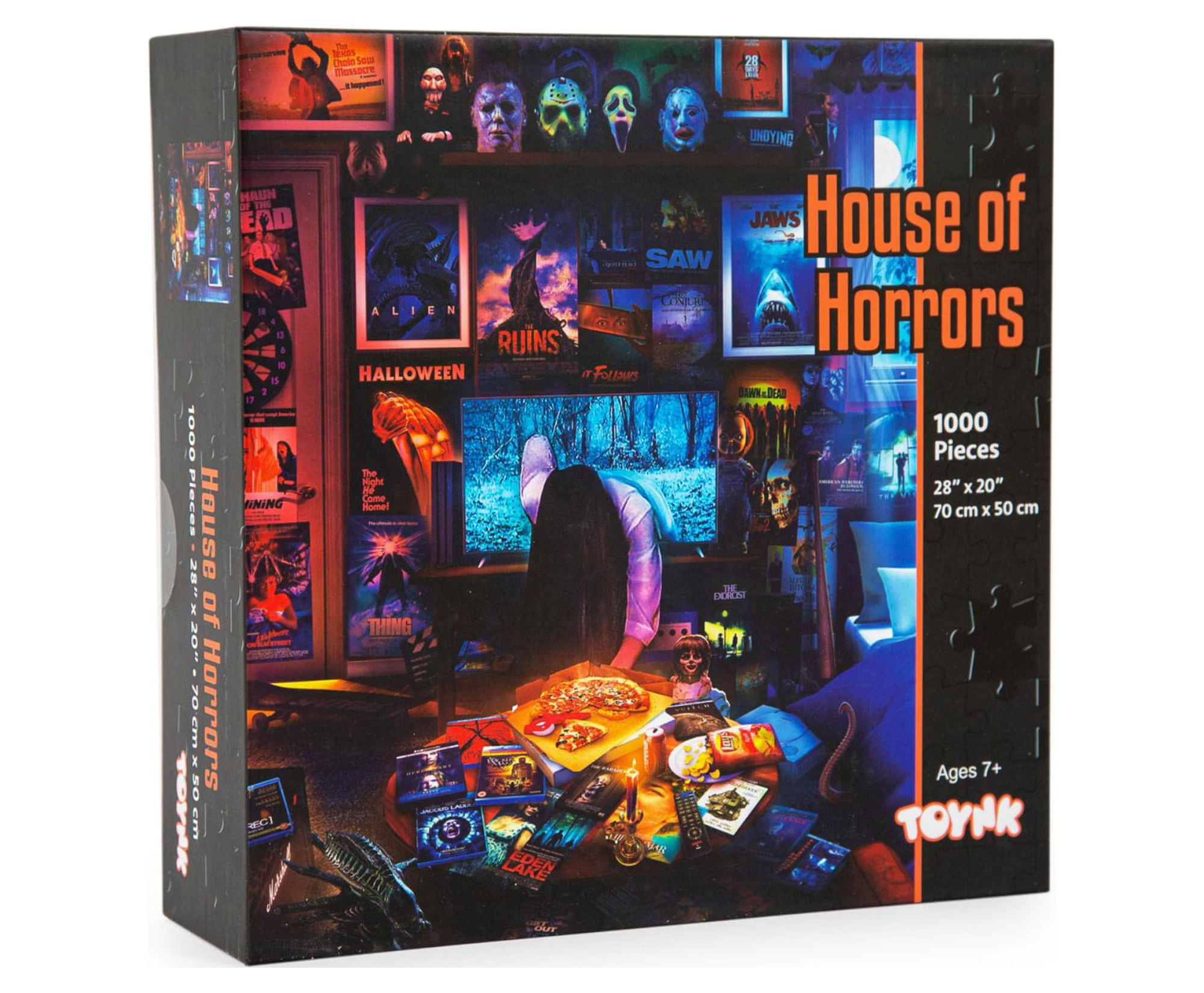 House of Horrors and Scary Movies 1000 Piece Jigsaw Puzzle By Rachid Lotf