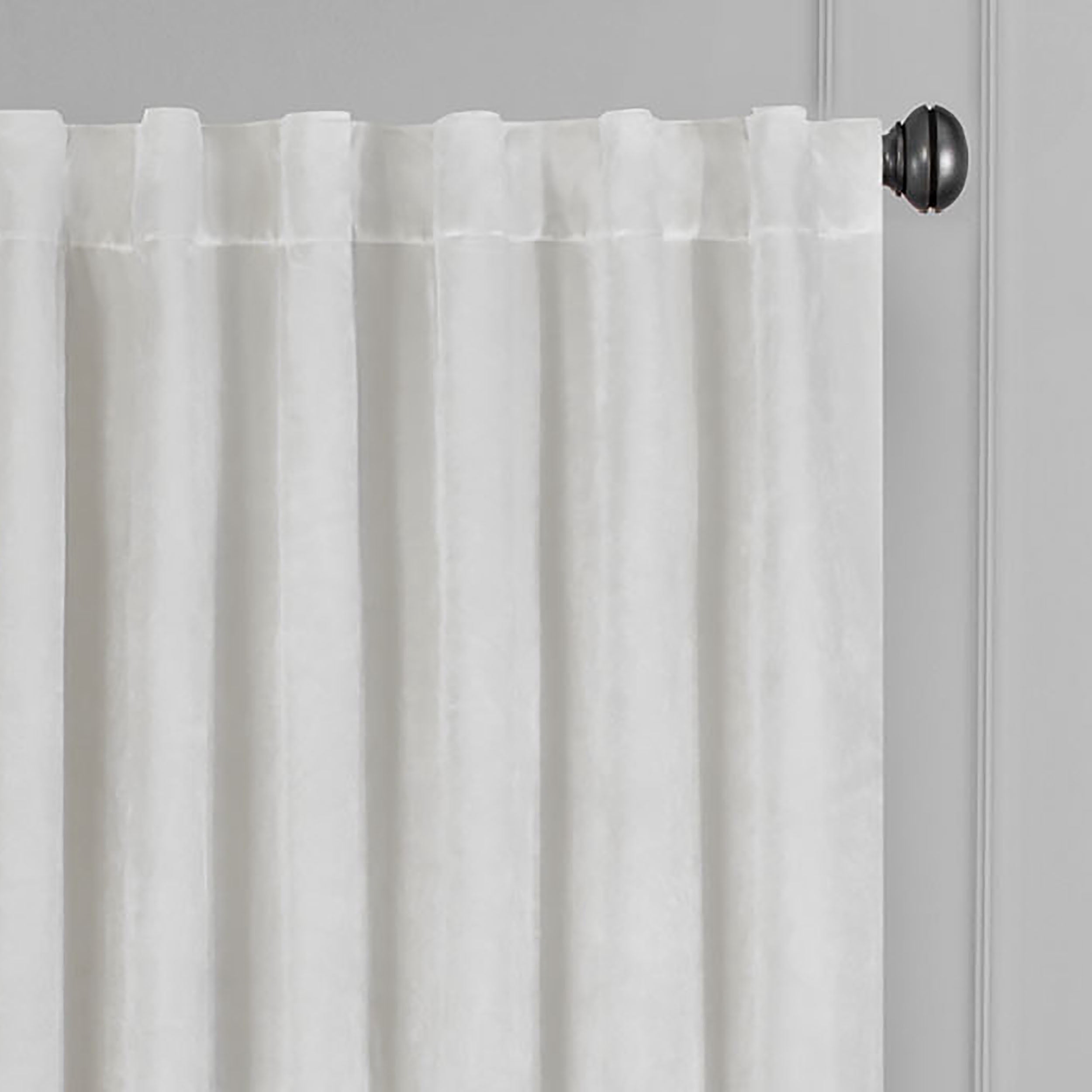 Eclipse Absolute Zero Harper Absolute Zero 100% Blackout 50 x 63 Curtain Panel in Snow