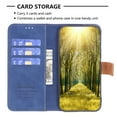 thumbnail image 6 of Feishell Wallet Case for Samsung Galaxy A14 5G 6.6 inch,Buisiness Luxury PU Leather Magnetic Clasp ID Credit Card Slots Holder Folio Flip Kickstand Shockproof Phone Case,Blue, 6 of 8