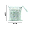 thumbnail image 2 of 2 bolsas de tela para pañales húmedos y secos, impermeables, reutilizables, para viajes, playa, piscina, guardería, artículos sucios para bebés, bolsa de yoga y gimnasio para trajes de baño o ropa, 2 of 5