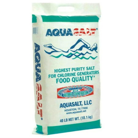AQUASALT Swimming Pool and Spa Chlorine Generator Salt - 40 lbs. (Best Pool Salt Chlorine Generator)