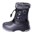 thumbnail image 4 of Nova Utopia Boys Girls Snow Boots NFWB03 BlackGrey 11, 4 of 7