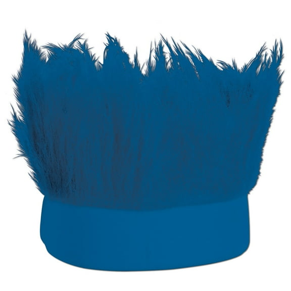 Beistle Club Pack of 12 Cyan Blue Decorative Party Hairy Headband Costume Accessory