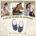 thumbnail image 7 of KLL Lilies Flowers Pattern Adult Unisex Cozy Slippers,Fuzzy Slip-on Slippers TPR Sole Slippers Comfort Plush Home Footwear for Indoor & Outdoor-8, 7 of 7