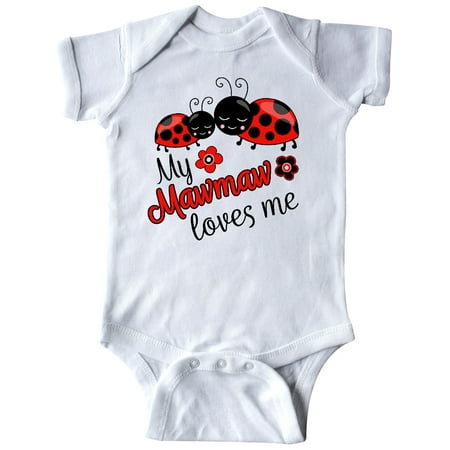 

Inktastic My Mawmaw Loves Me with Cute Ladybugs Gift Baby Boy or Baby Girl Bodysuit