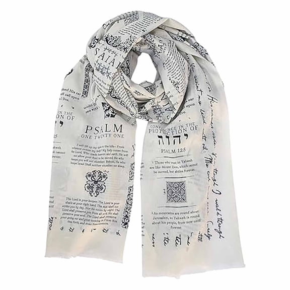 itvber Prayer Shawl, Protection Bible Verse Prayer Scarf for Women Christian Jesus Bible Verse Shawl - 180*90cm - Lightweight Scarves for Festival Party Friends