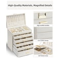 thumbnail image 4 of Jewelry Box Vlando - Soporte grande para joyas (6 capas), color beige, 4 of 7