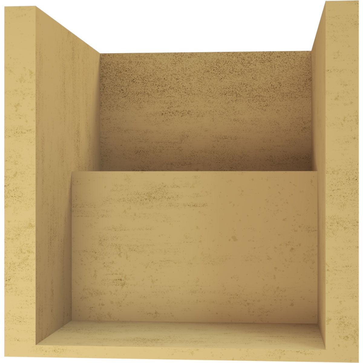 11"W x 11"D x 11"H Wide Chapel Hill Rough Cedar Woodgrain TimberThane Corbel, Primed Tan