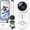White, variant on Beixiya 4K Mini Action Camera,EIS 2.0 Stabilization 150° Wide‑Angle,IPX8 33FT Waterproof WiFi POV Body Cam Built‑in 64GB Storage Magnetic Wearable for Cycling Hiking Skiing