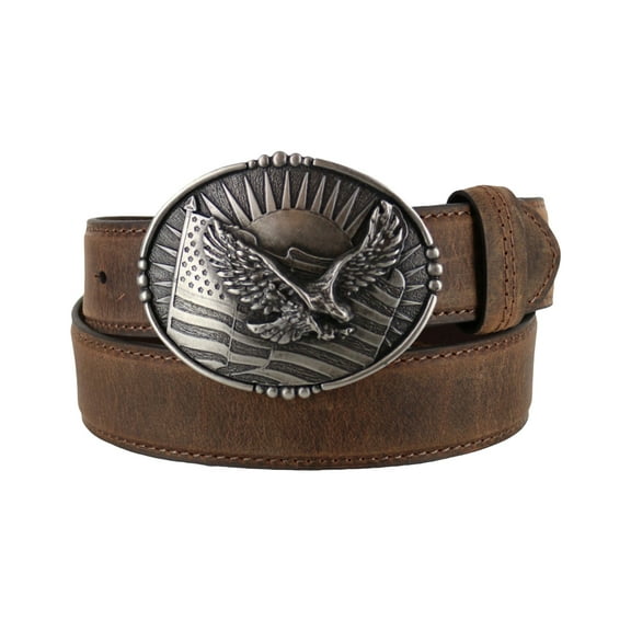 Cody James Men's Patriotic Eagle Leather Belt - BLT217-26 40