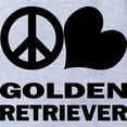 thumbnail image 2 of CafePress - FIN Peace Love Golden Retriever Baby Football Body - Cute Infant Baby Football Bodysuit, 2 of 3