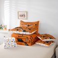 thumbnail image 5 of YST 7 Piece Bed in a Bag King Size Comforter Set Halloween Bedding Set,Black Bat Reversible Design Bed Set,Orange Happy Halloween Soft Microfiber Comforter with Sheet Set,All Season, 5 of 5