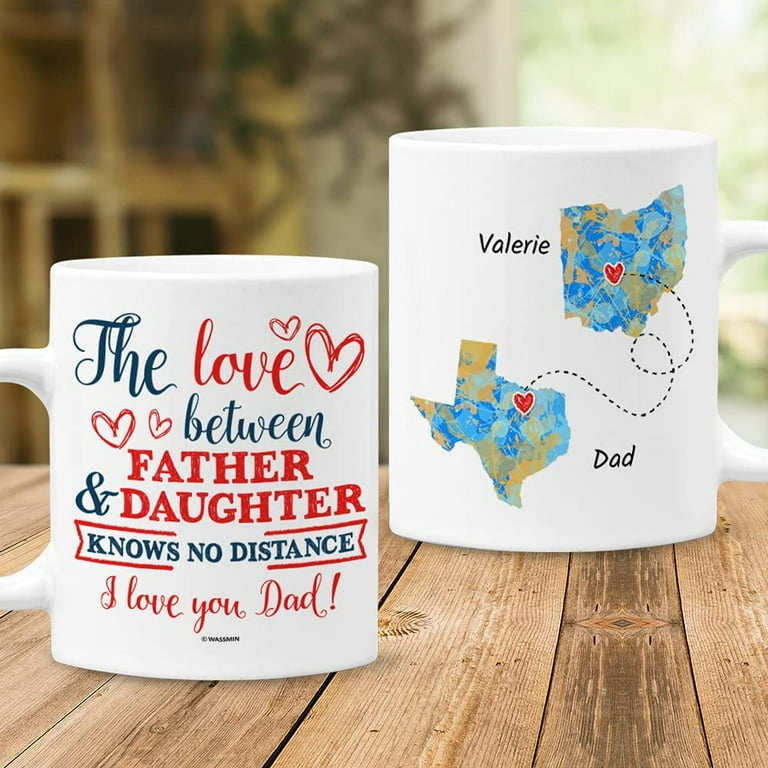 Personalized Long Distance Relationship Gift Coffee Mug