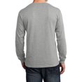 thumbnail image 2 of Mafoose Mens Long Sleeve Core Cotton T-Shirts Athletic Heather S, 2 of 4