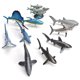 thumbnail image 3 of 10 piezas de minimodelos de animales simulados para niños, juguetes de aprendizaje del mundo marino, figuras de animales, adornos para regalo de niños., 3 of 14