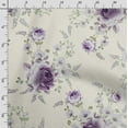 thumbnail image 3 of Soimoi Floral Printed,Cuddle Minky Fabric, Sewing Fabric by The Yard 56 Inch Wide,Decorative Plush Soft Fabric, Baby Garments, Toys and Blankets, Purple, 3 of 5