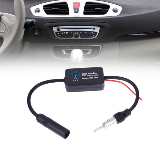 FM 88-108MHz Coche Antena Señal Amp Booster Radio Amplificador Ndcxsfigh Accesorios para autos y motos