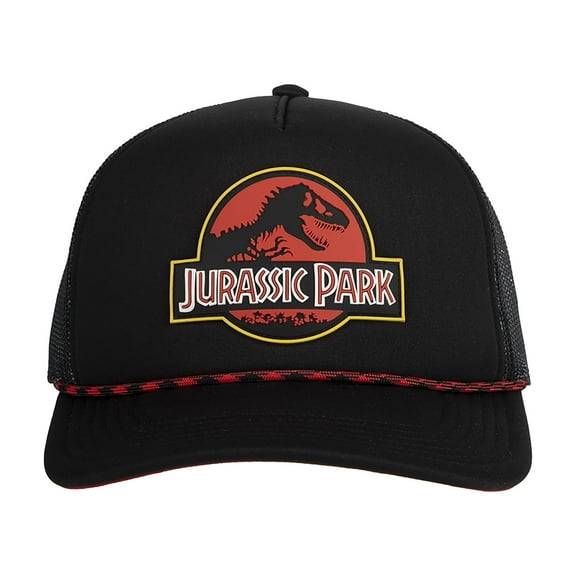 Jurassic Park Logo Black Trucker Hat