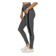 thumbnail image 2 of Calvin Klein Womens Gray Stretch Textured Thermal Drawstring Waist High Waist Leggings m, 2 of 3