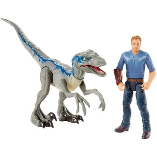 Jurassic World Dino Rivals Velociraptor Blu Dinosauro 37 cm (GCT93) - Tv e  cinema - Mattel - Giocattoli